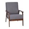 Flash Furniture Gray Faux Linen Arm Chair with Wood Frame IS-IT673317-GY-GG - alternate 4